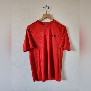 Under Armour Loose Fit Men's Red Medium Top